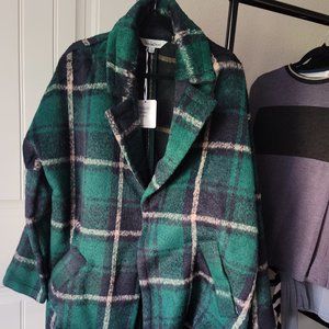 Oversized *Green* Plaid Jacket